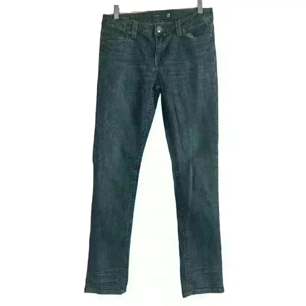 Vigross Woman’s Distressed Dark Wash‎ Low Rise Skinny Jeans- Size 5